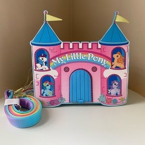 LOUNGEFLY My Little Pony Castle Crossbody Bag